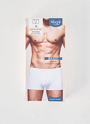 Boxer elasticitate alb SLOGGI bărbat
