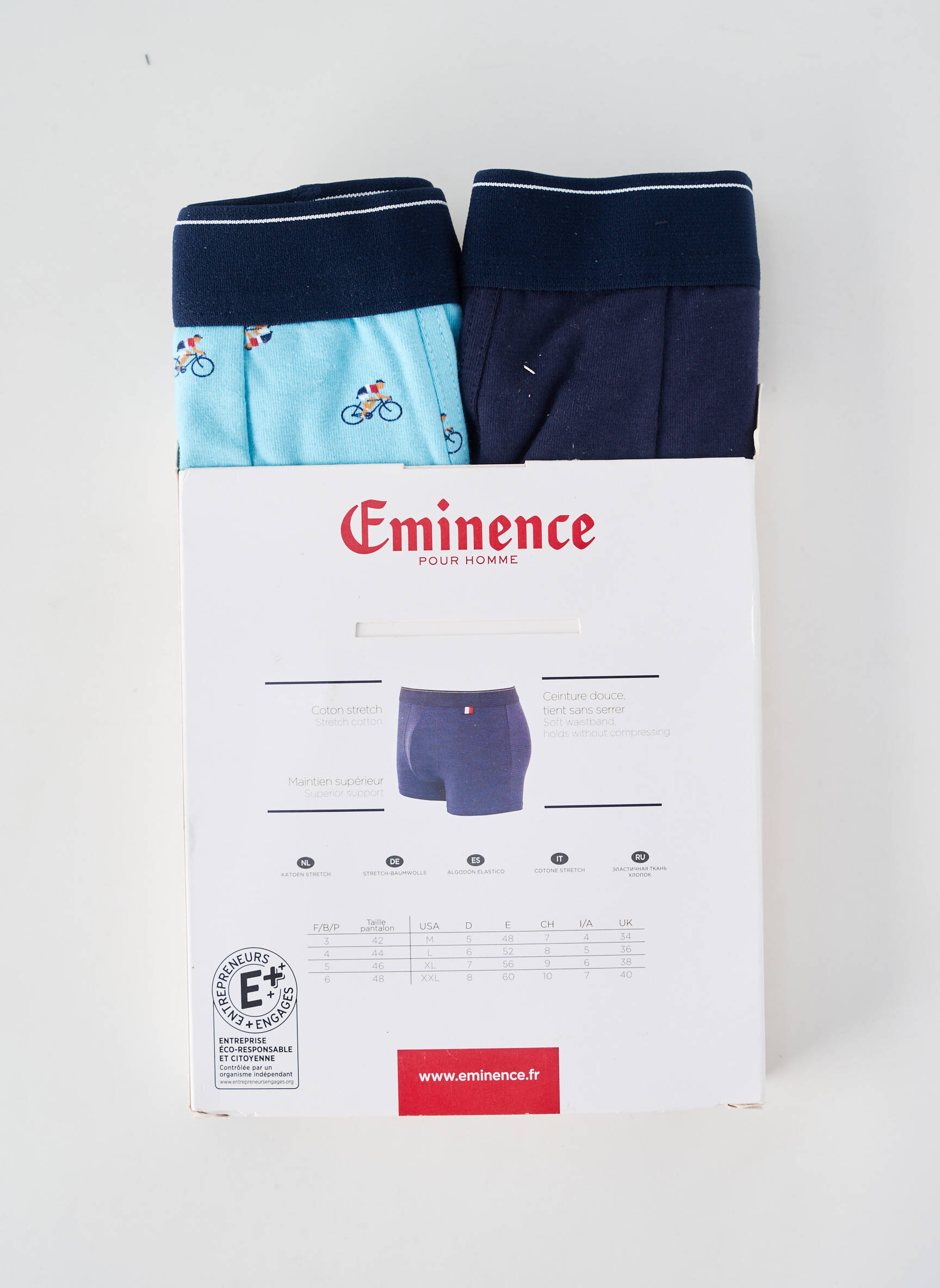 Boxer imprimeu fantezie albastru EMINENCE bărbat