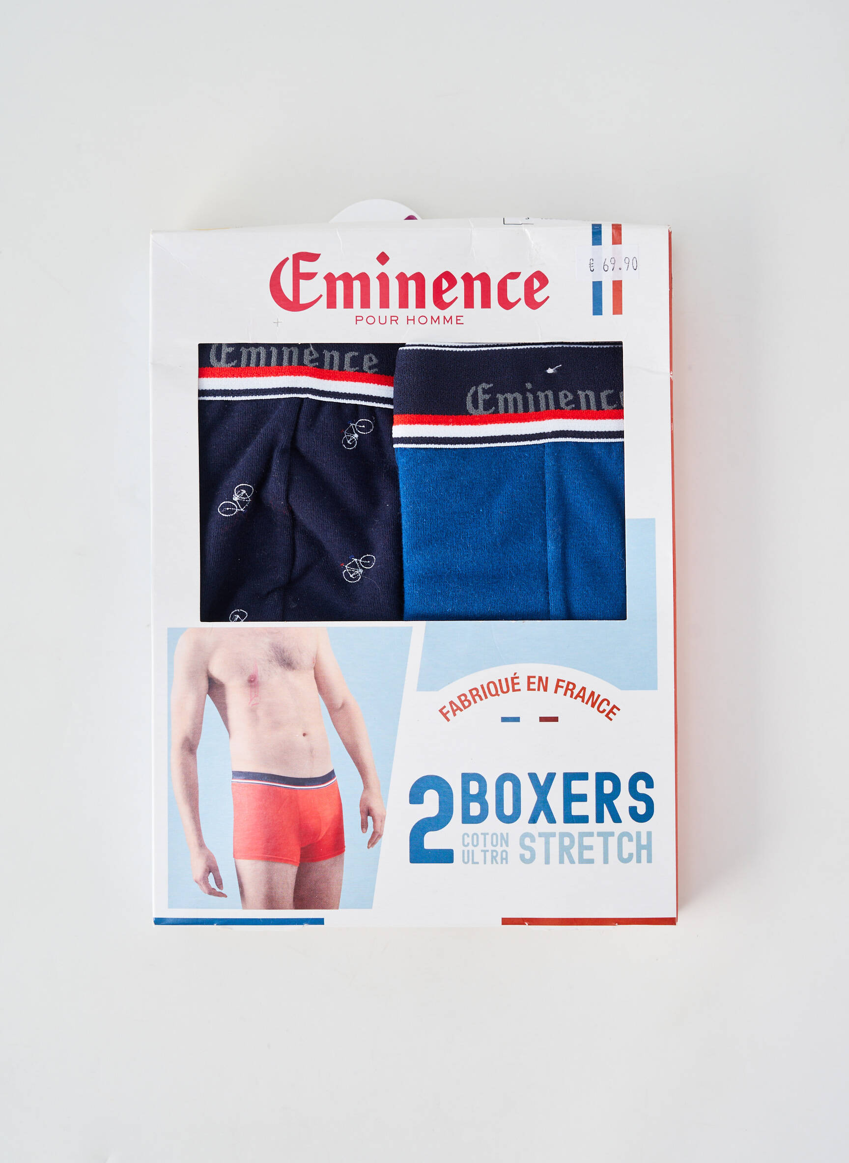 Boxer țesătură jersey albastru EMINENCE bărbat