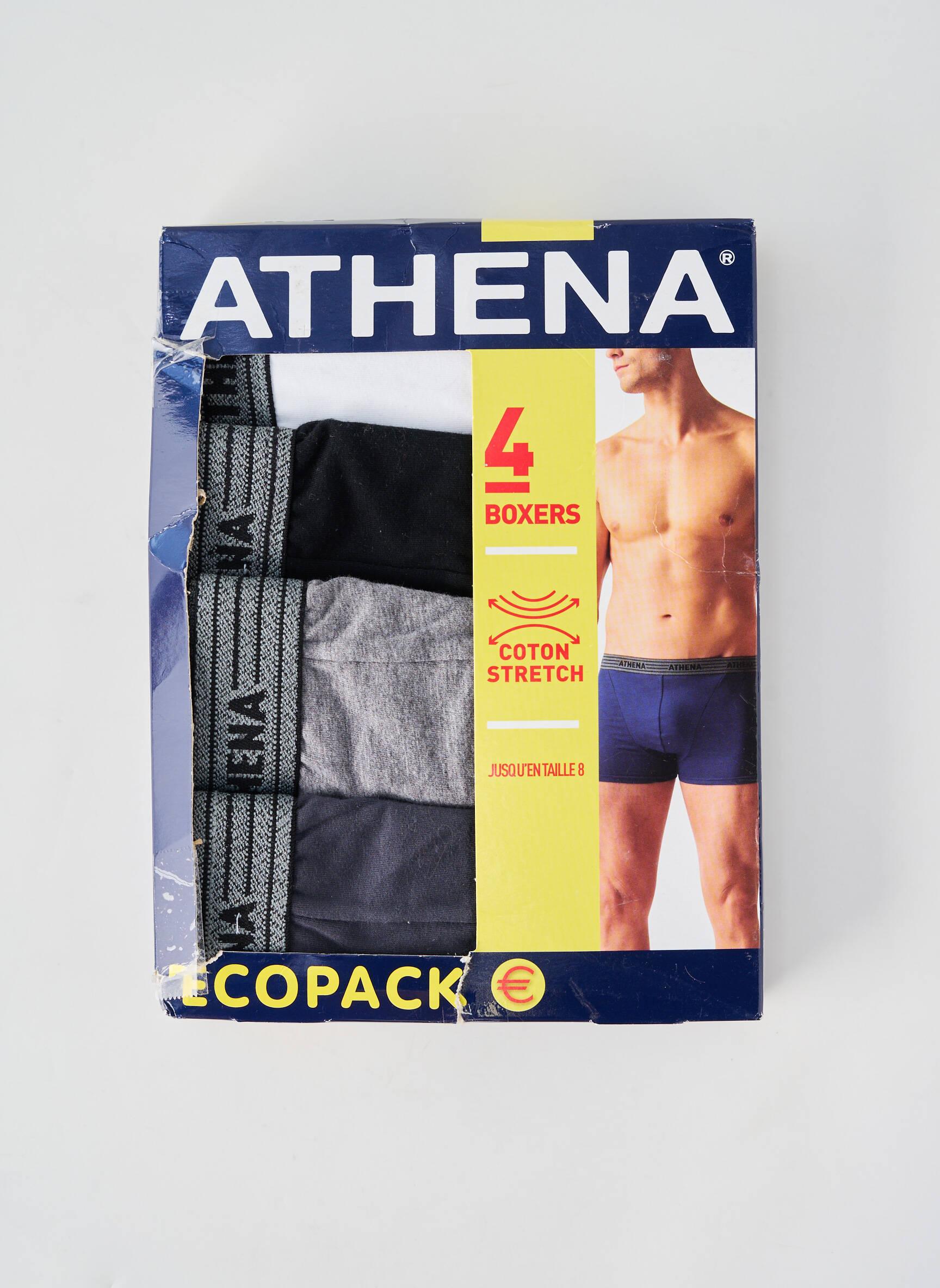 Boxer elasticitate gri ATHENA bărbat