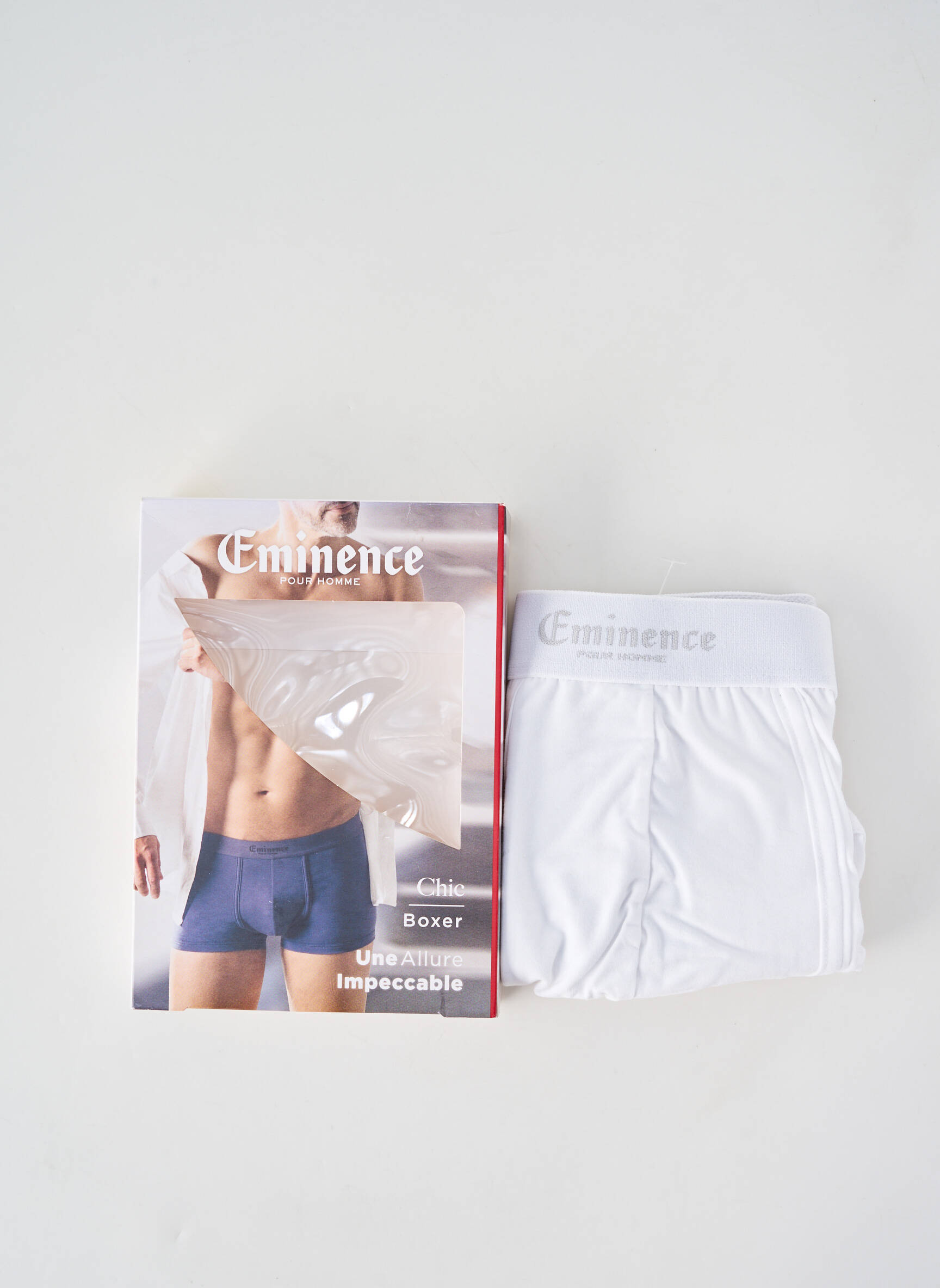 Boxer elasticitate alb EMINENCE bărbat