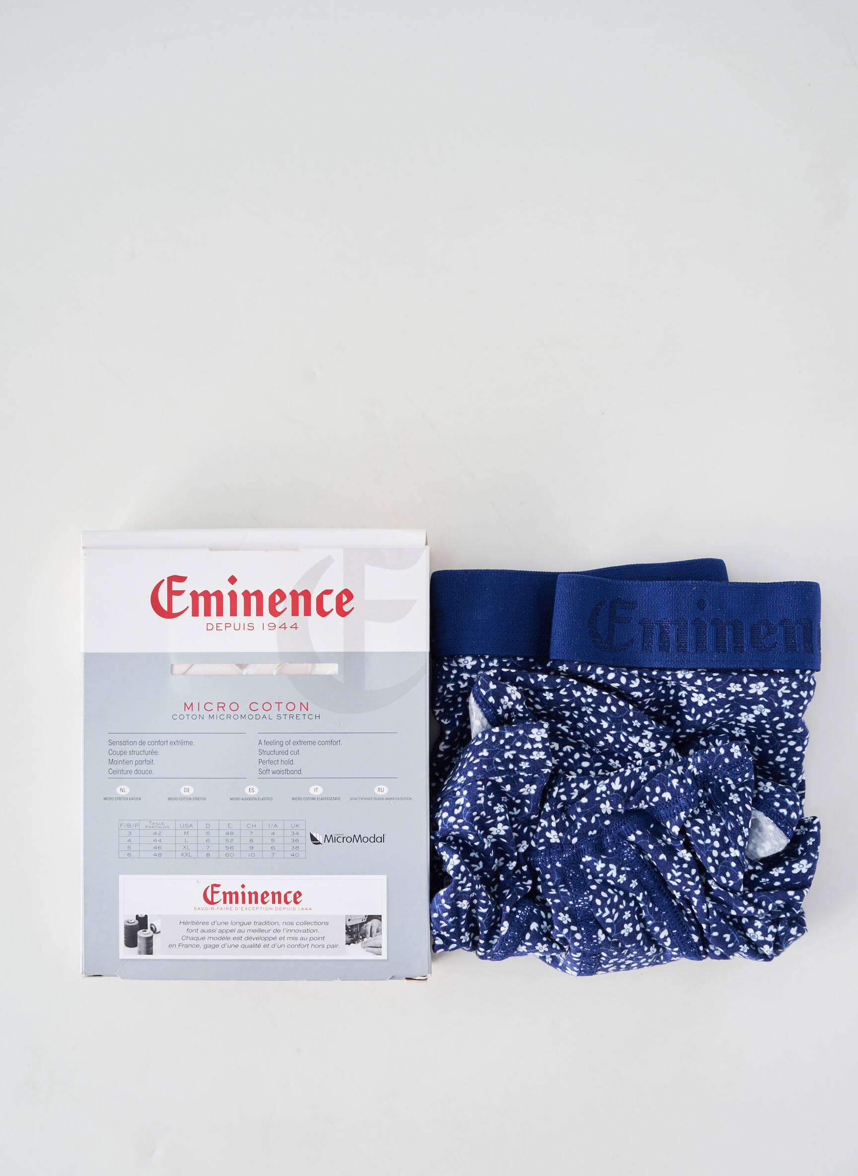 Boxer imprimeu fantezie albastru EMINENCE bărbat