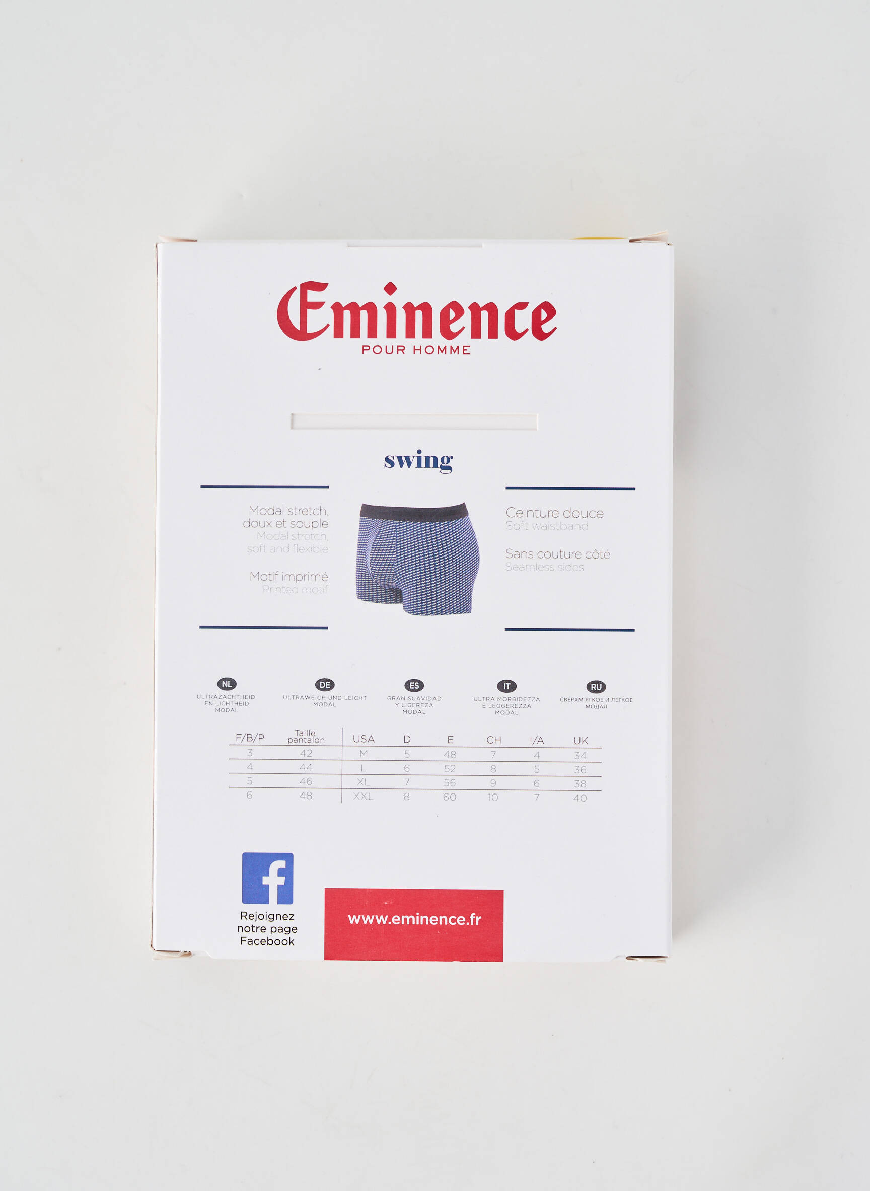 Boxer elasticitate albastru EMINENCE bărbat