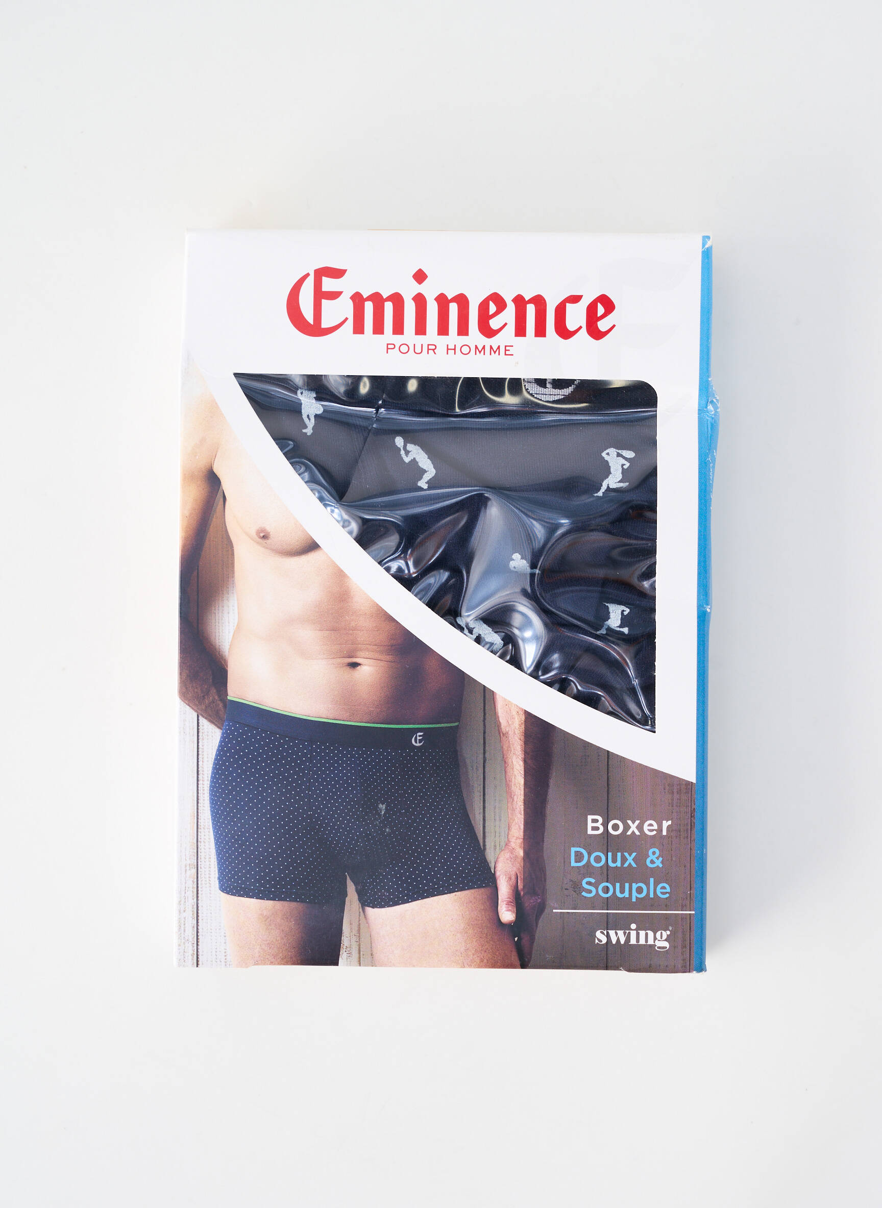 Boxer imprimeu cu buline albastru EMINENCE bărbat