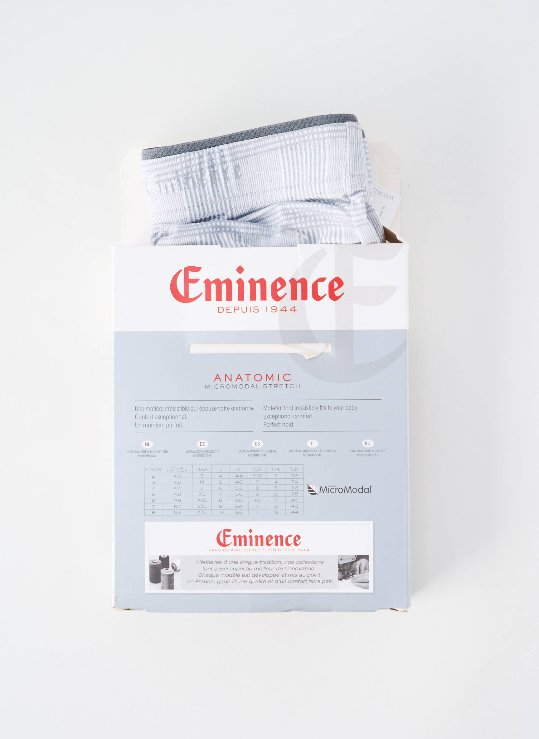 Boxer elasticitate gri EMINENCE bărbat