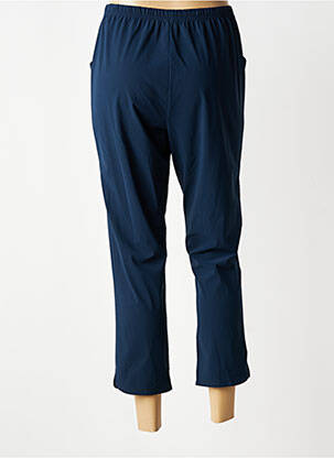 Pantalon slim talie elastică mărime normală albastru GEVANA femeie