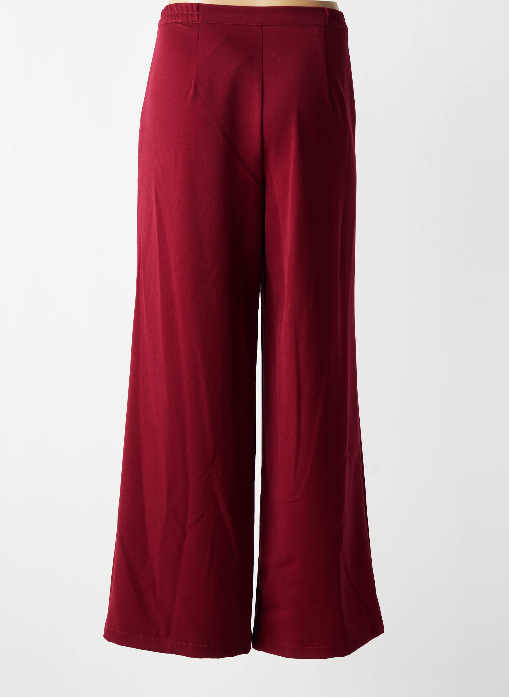 Pantalon larg buzunare mărime normală roșu GEVANA femeie