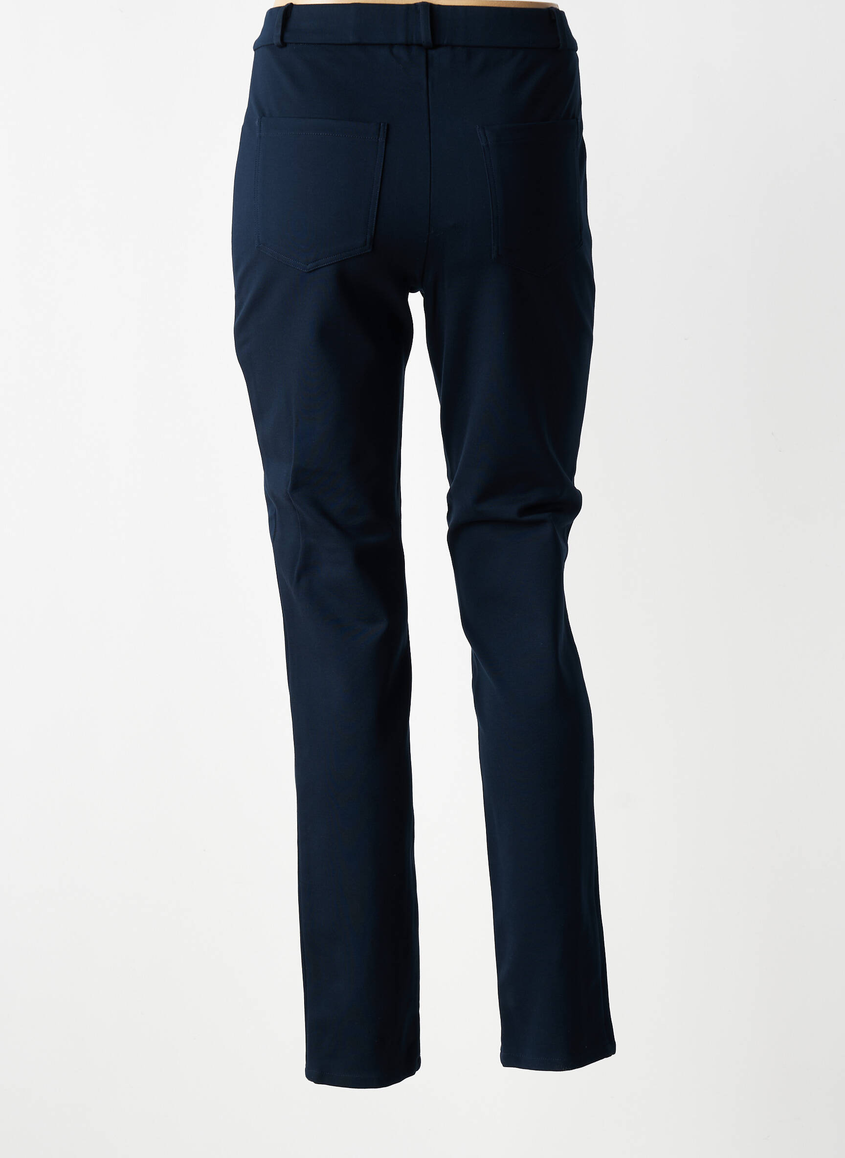 Pantalon slim talie înaltă talie înaltă albastru GEVANA femeie