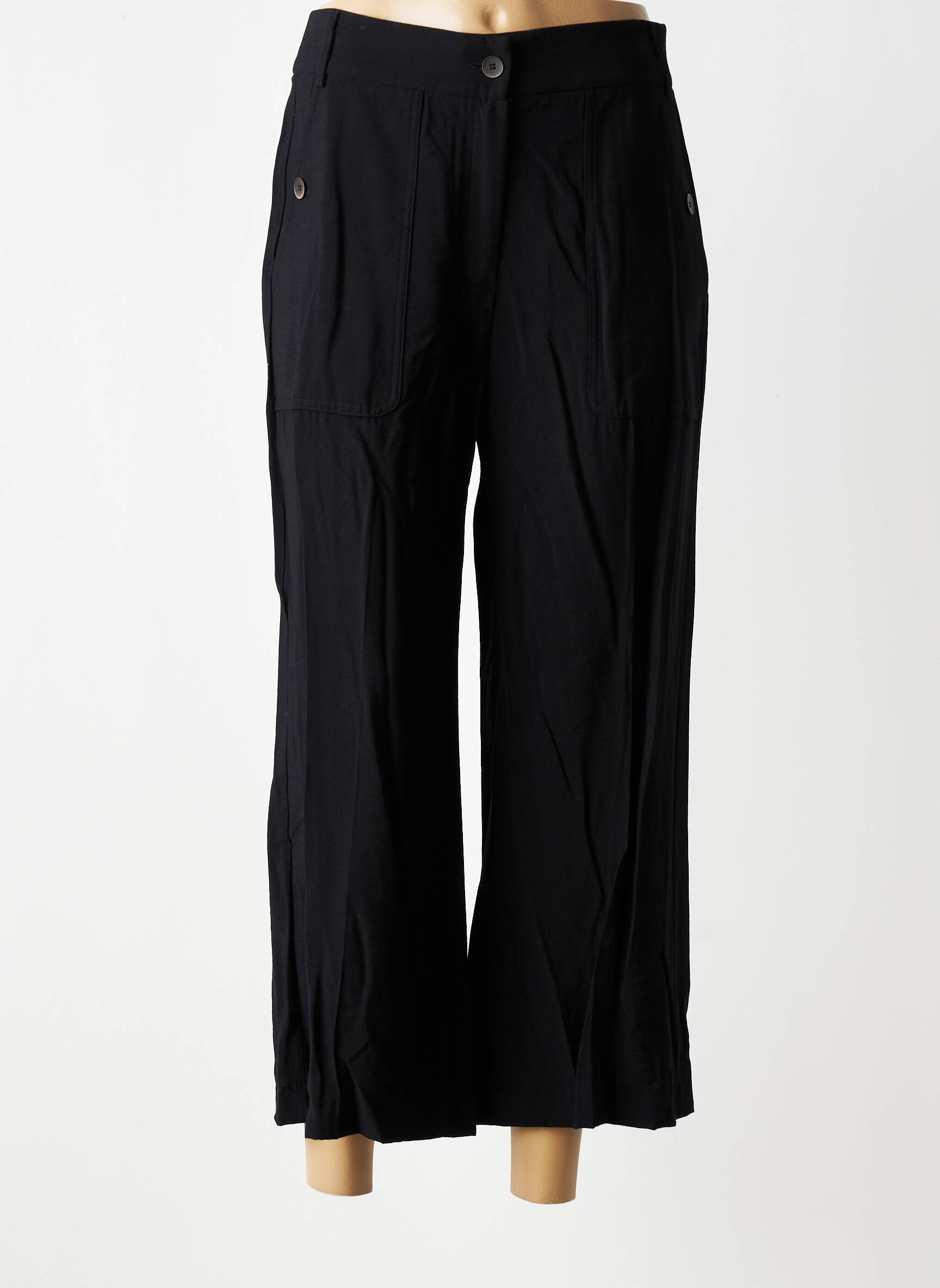 Pantalon drept mărime normală mărime normală negru DIVILUNE femeie