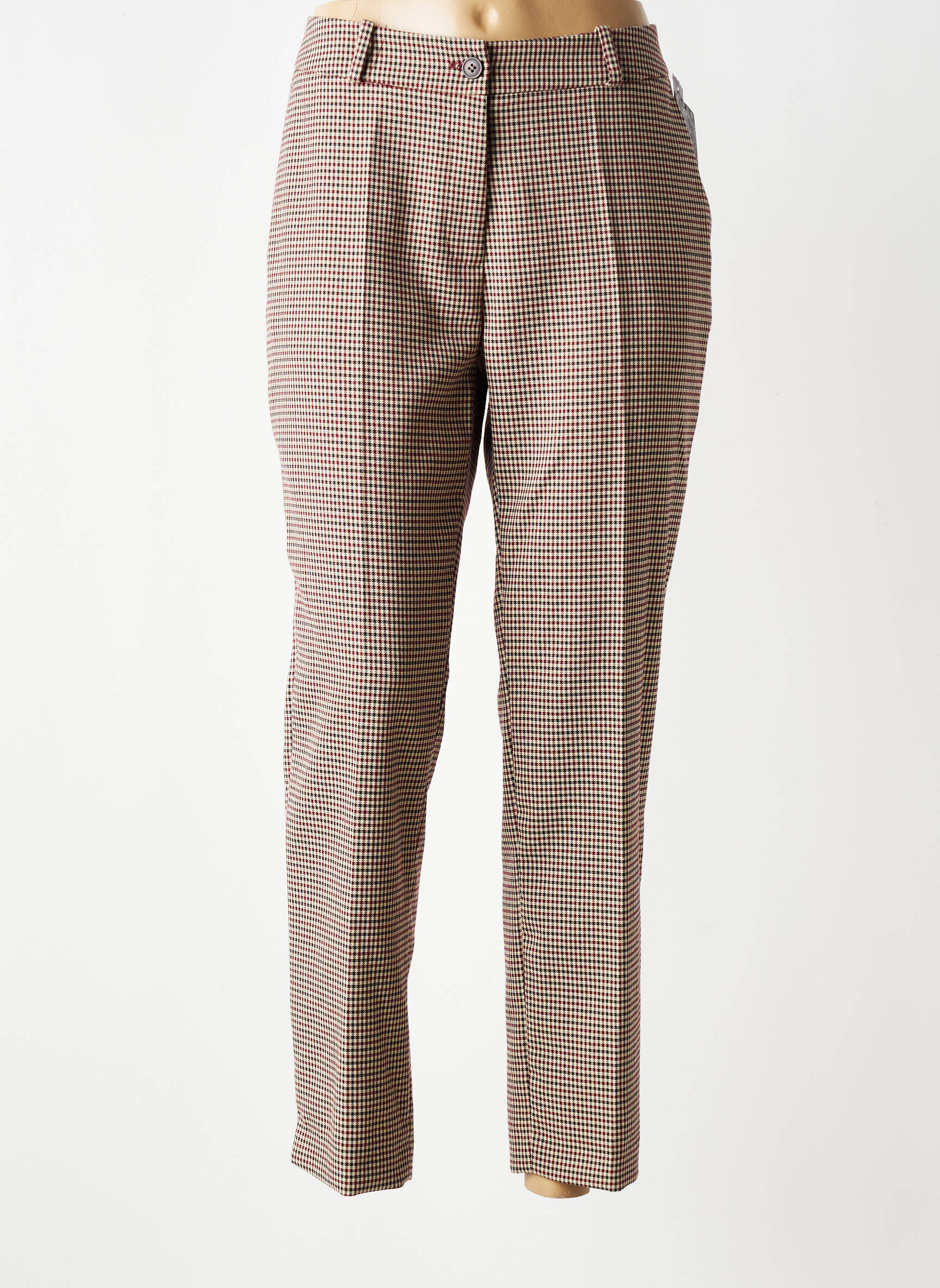 Pantalon slim mărime normală mărime normală roșu MERLETTI femeie