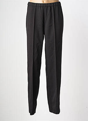 Pantalon drept țesătură poplin mărime normală negru GEVANA femeie
