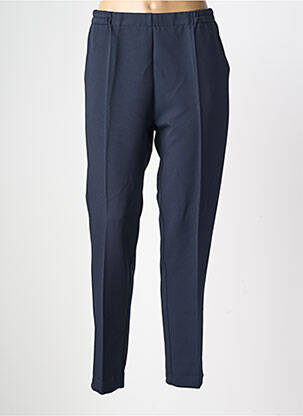 Pantalon slim talie elastică mărime normală albastru GEVANA femeie