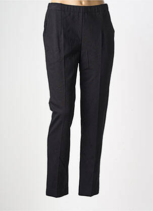 Pantalon slim talie elastică mărime normală negru GEVANA femeie