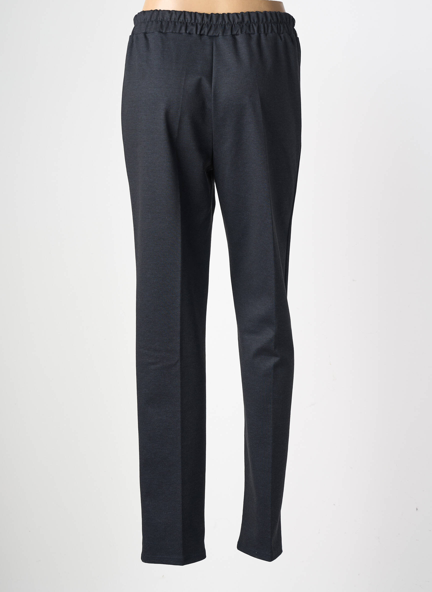 Pantalon slim talie elastică mărime normală gri GEVANA femeie