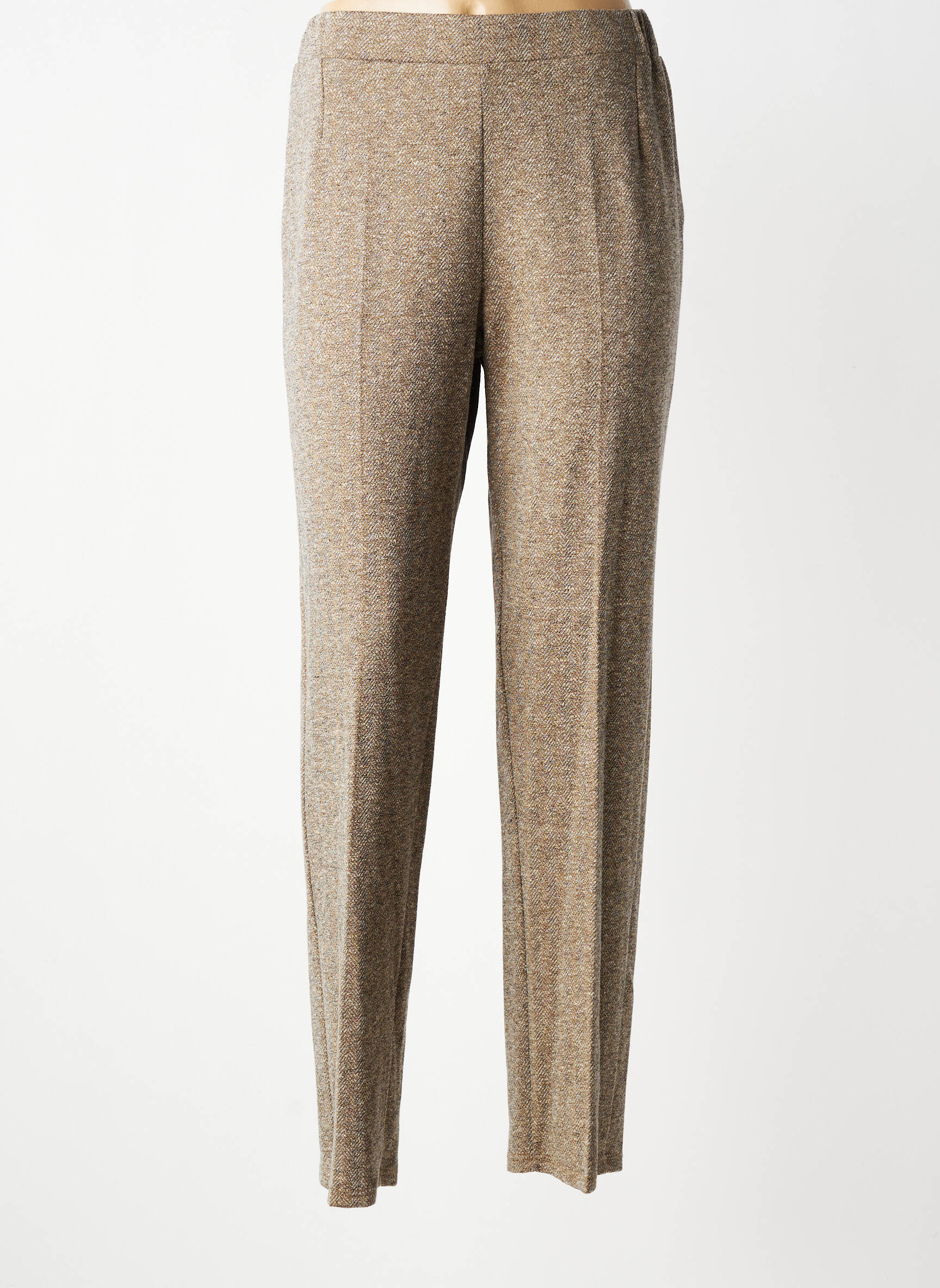 Pantalon drept elasticitate mărime normală maro GEVANA femeie