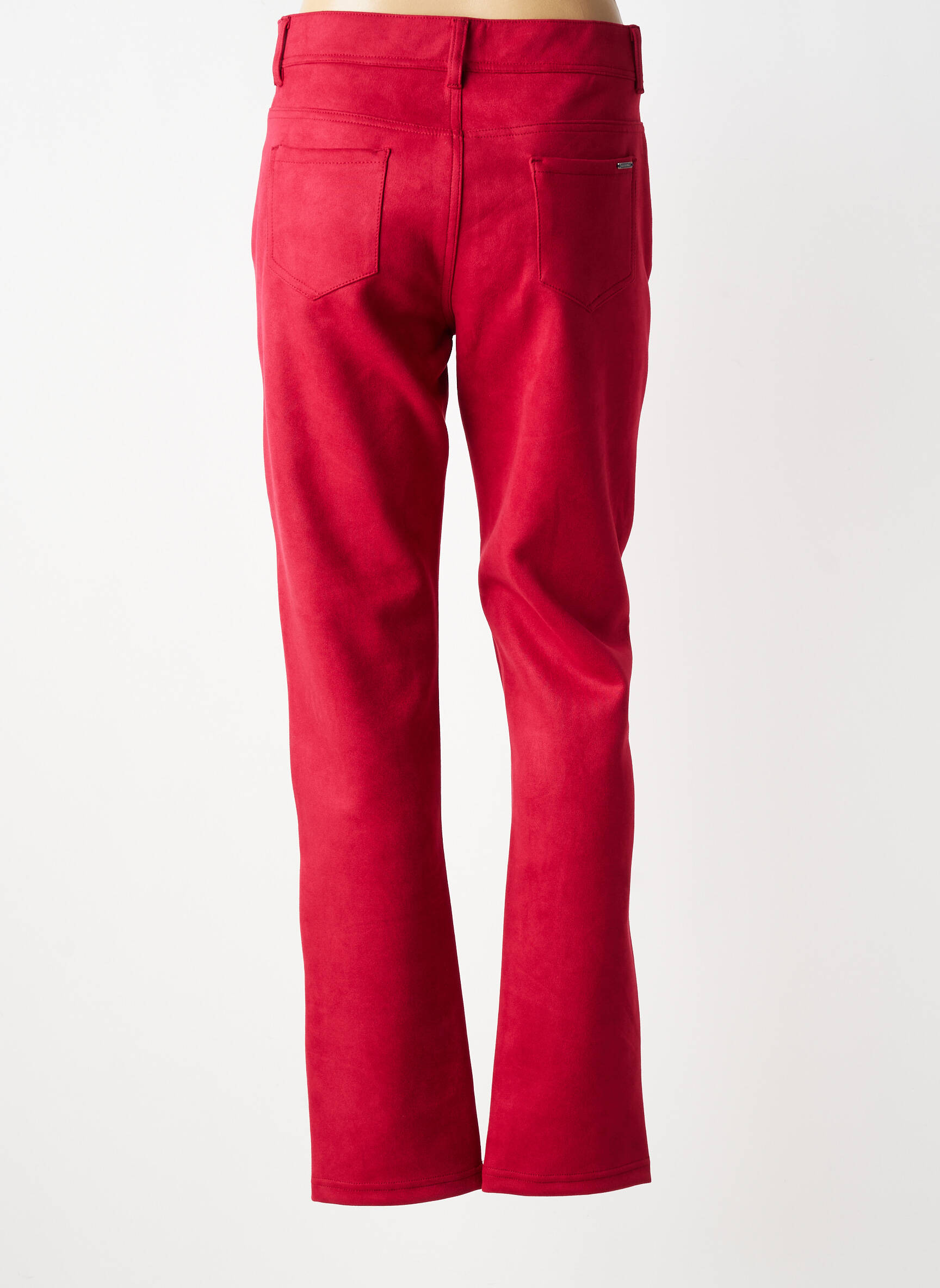 Pantalon slim elasticitate mărime normală roșu GEVANA femeie