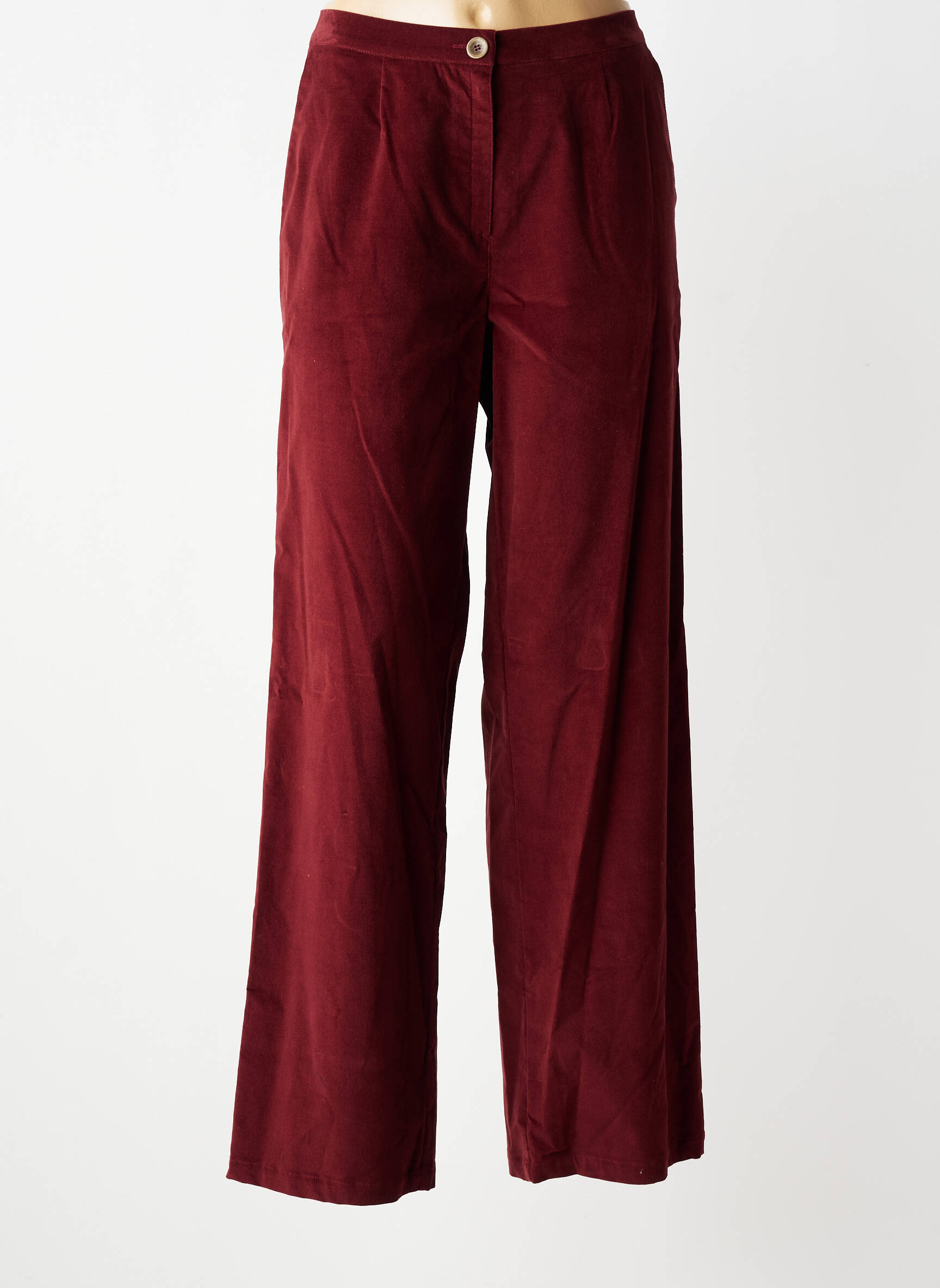 Pantalon drept elasticitate mărime normală roșu GEVANA femeie