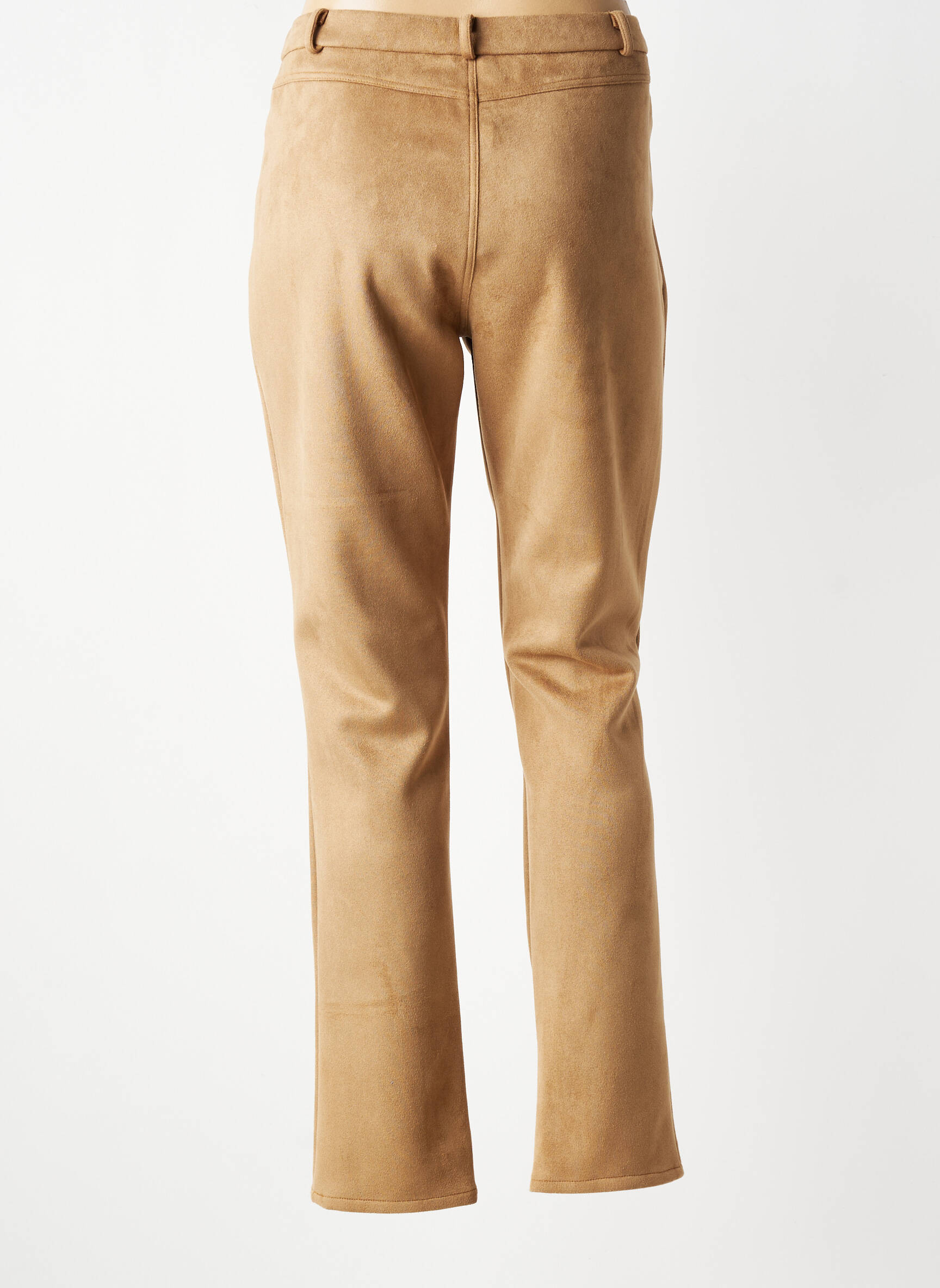 Pantalon slim elasticitate mărime normală maro GEVANA femeie