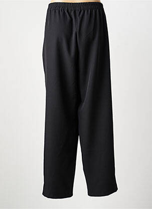 Pantalon drept țesătură poplin mărime normală negru VETISTYLE femeie