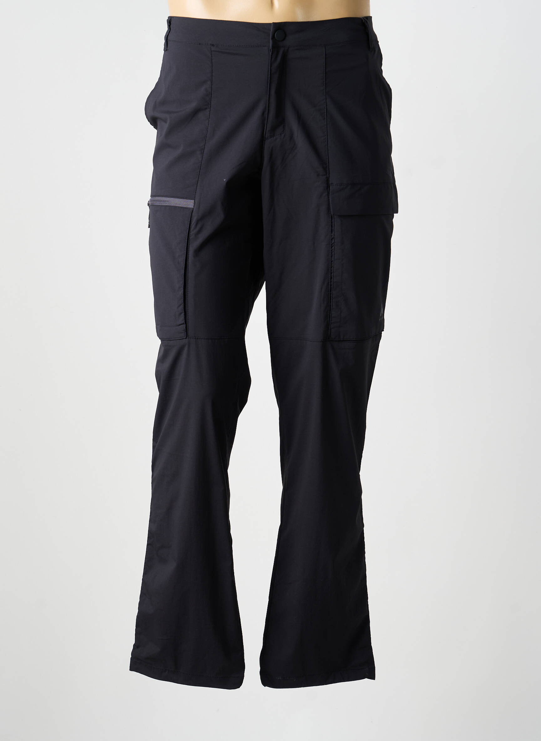Pantalon drept țesătură poplin mărime normală negru MC KINLEY bărbat