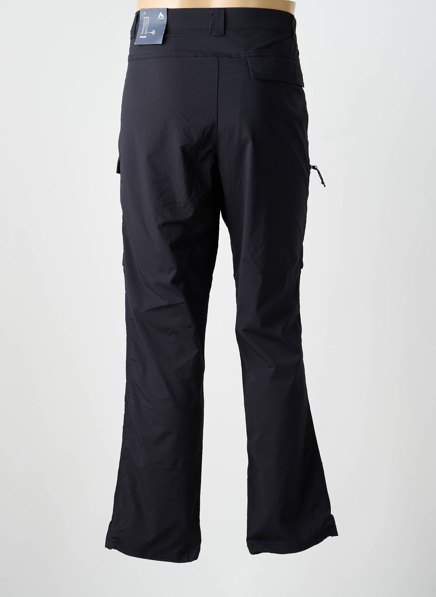 Pantalon drept țesătură poplin mărime normală negru MC KINLEY bărbat