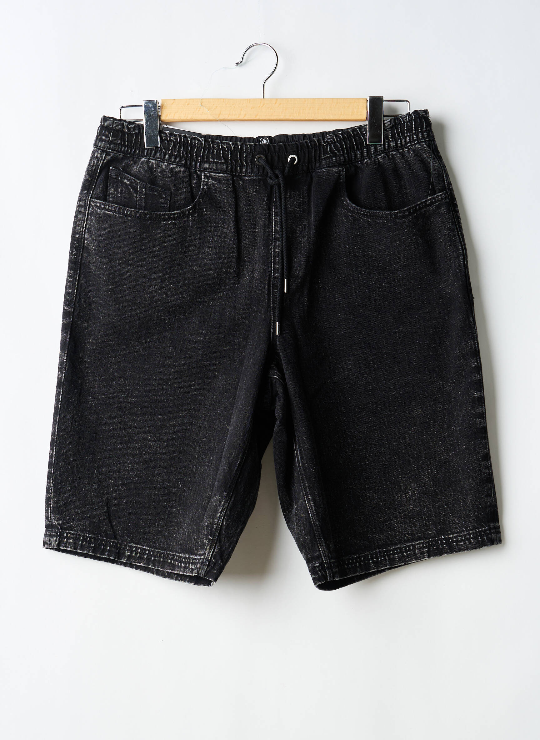 Bermudă țesătură denim mărime normală negru VOLCOM bărbat