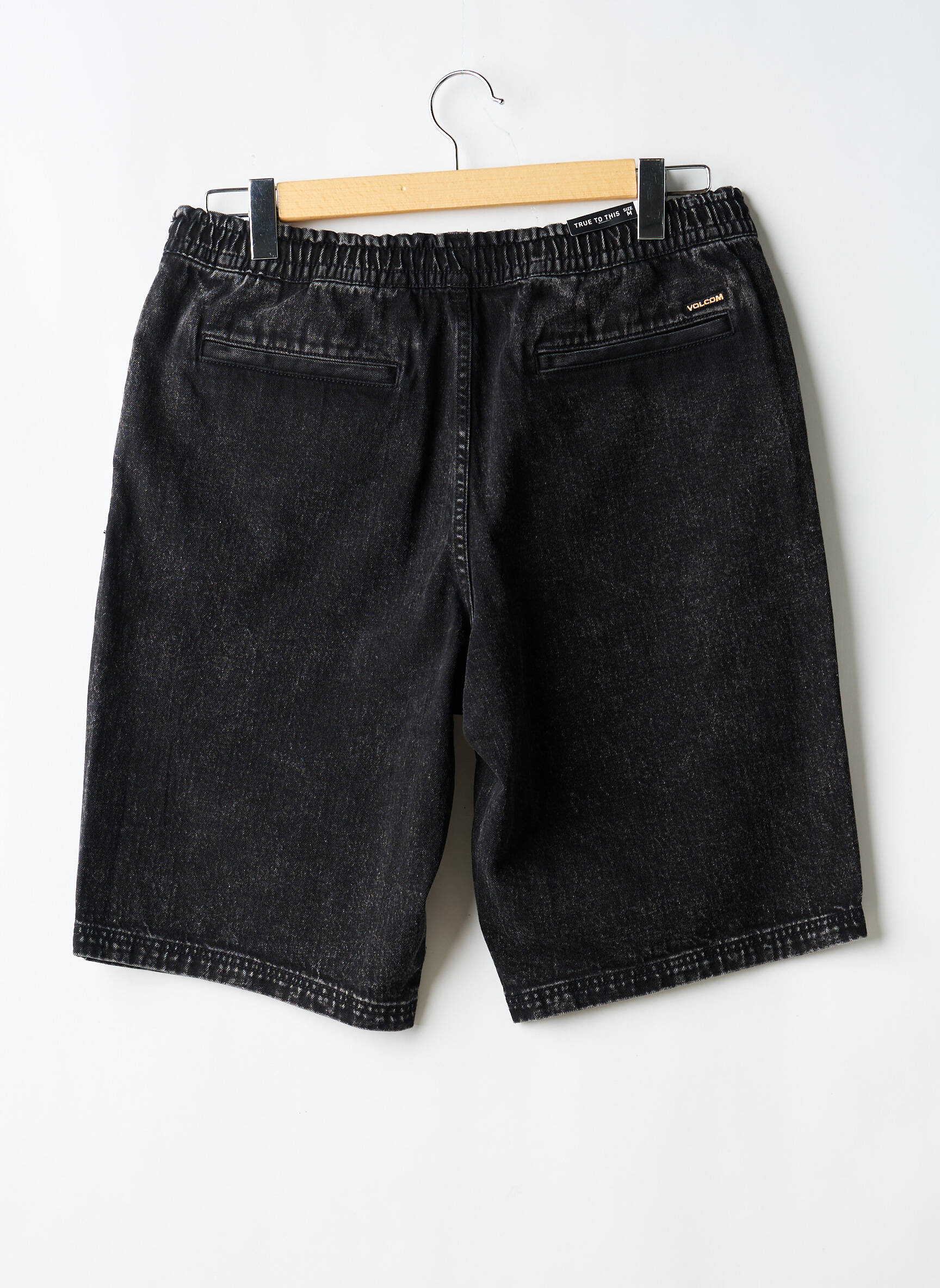 Bermudă țesătură denim mărime normală negru VOLCOM bărbat