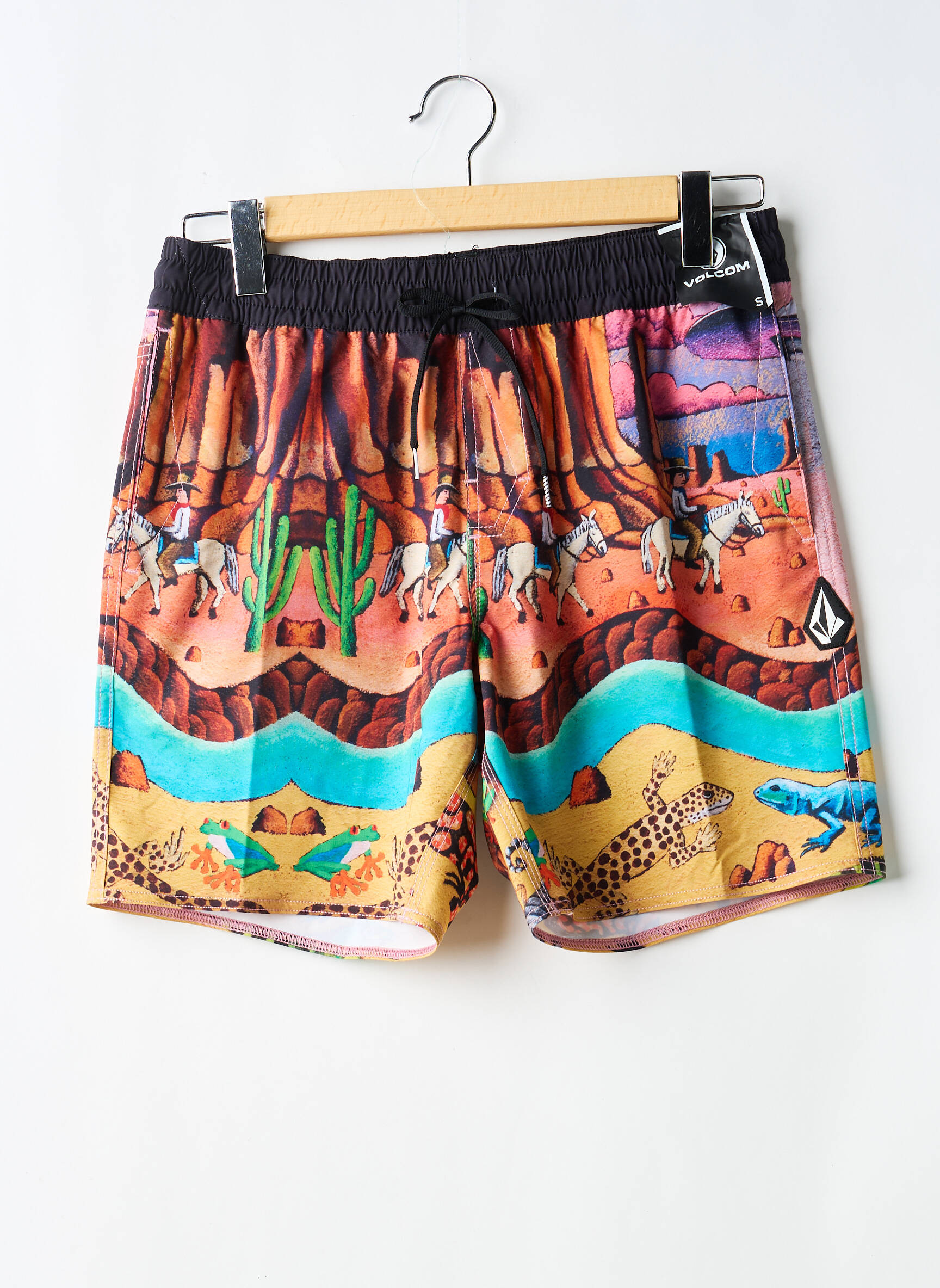 Șort de baie țesătură poplin portocalie VOLCOM bărbat