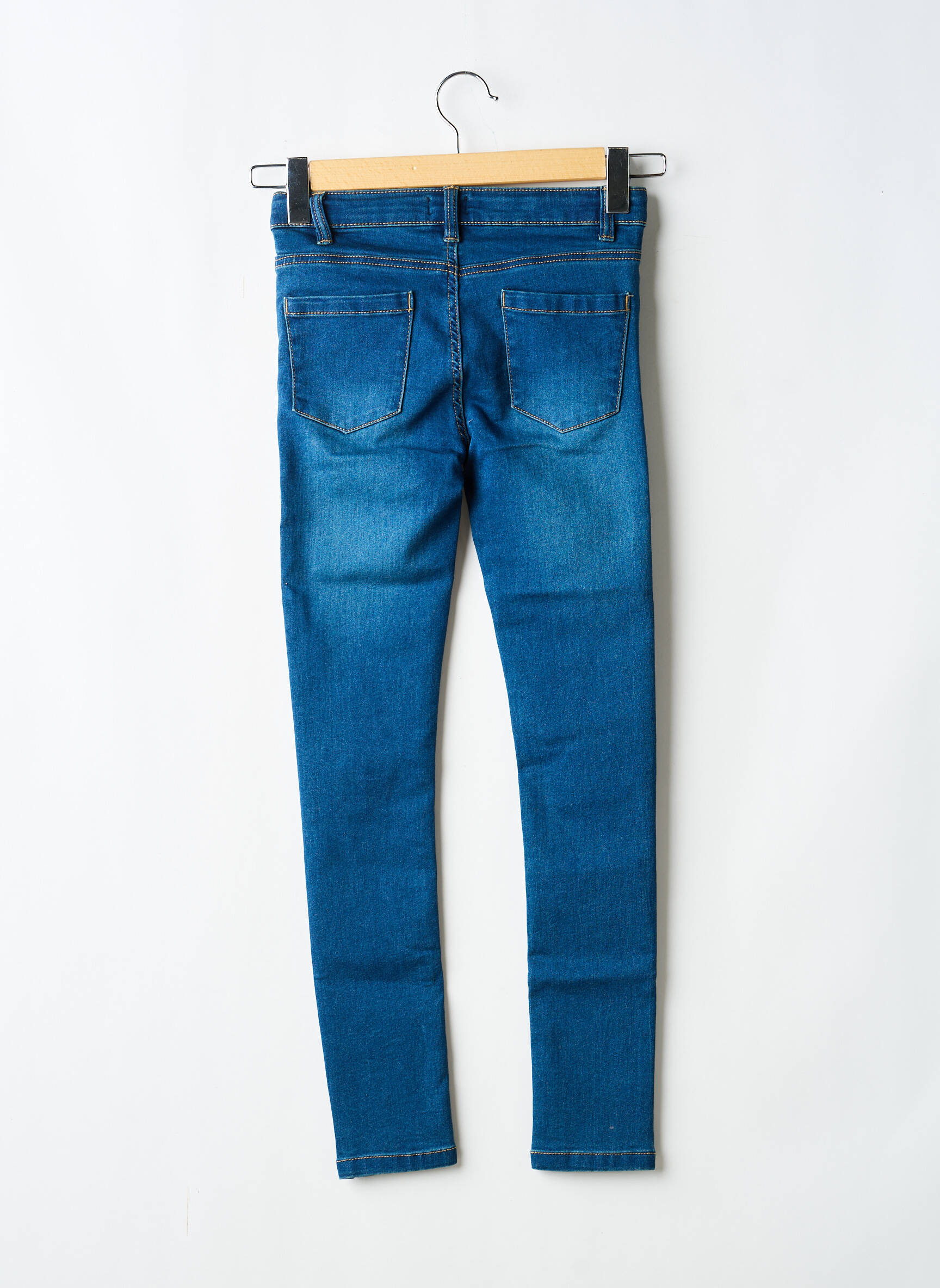 Blugi skinny elasticitate mărime reglabilă albastru FIREFLY fată