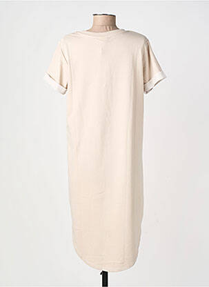 Rochie midi mâneci scurte mâneci scurte bej JACQUELINE DE YONG femeie