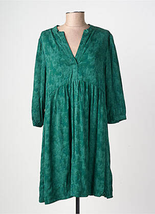 Rochie scurtă mâneci 3/4 mâneci 3/4 verde FIREFLY femeie