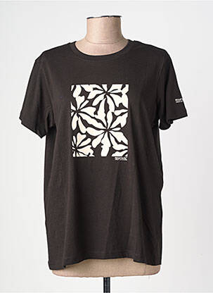 Tricou croială dreaptă mâneci scurte negru REGATTA femeie