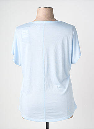 Tricou guler în v mâneci scurte albastru DARE 2 BE femeie