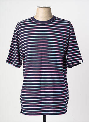 Tricou bio mâneci scurte albastru TUC SURF bărbat