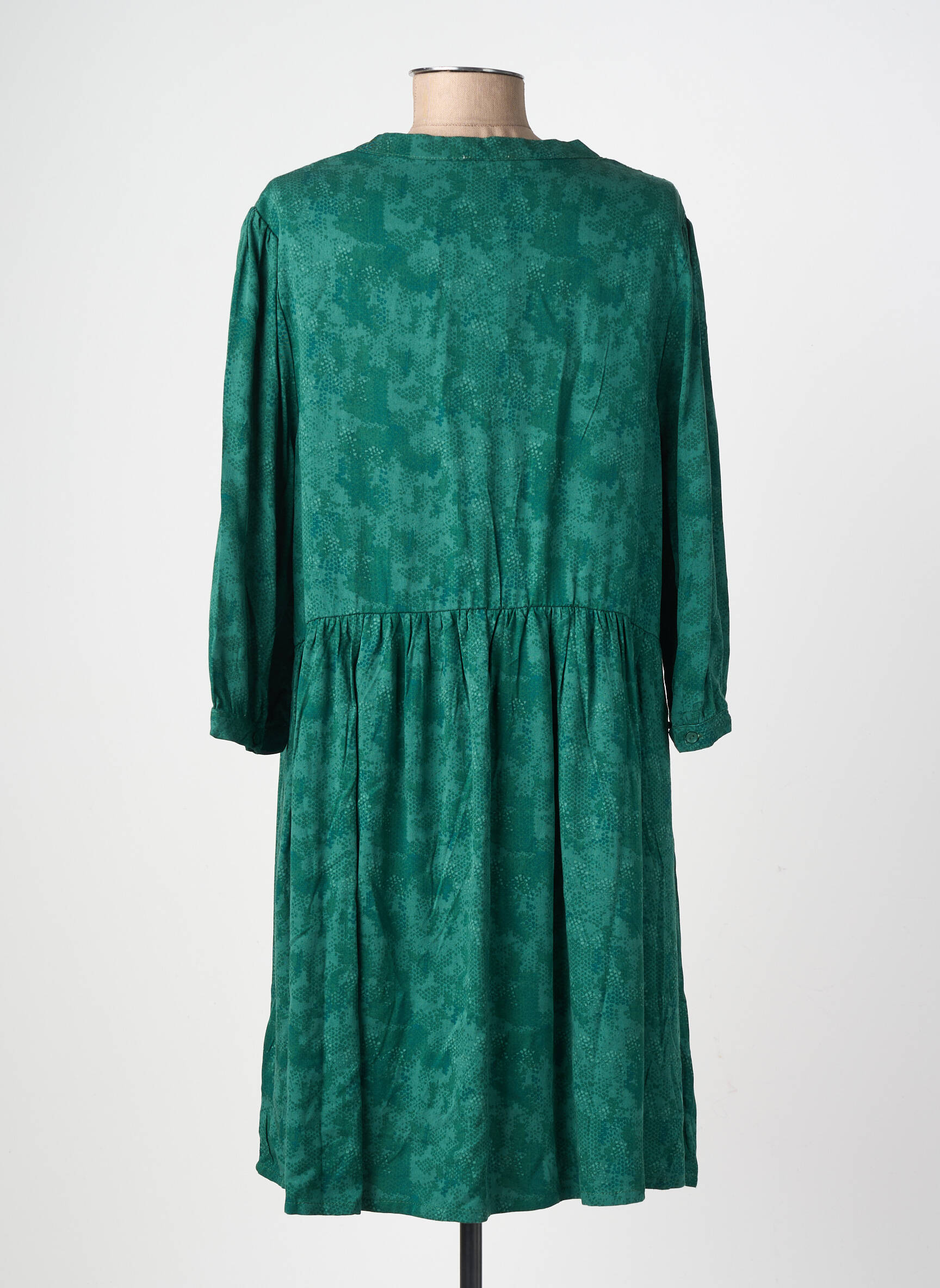 Rochie scurtă mâneci 3/4 mâneci 3/4 verde FIREFLY femeie