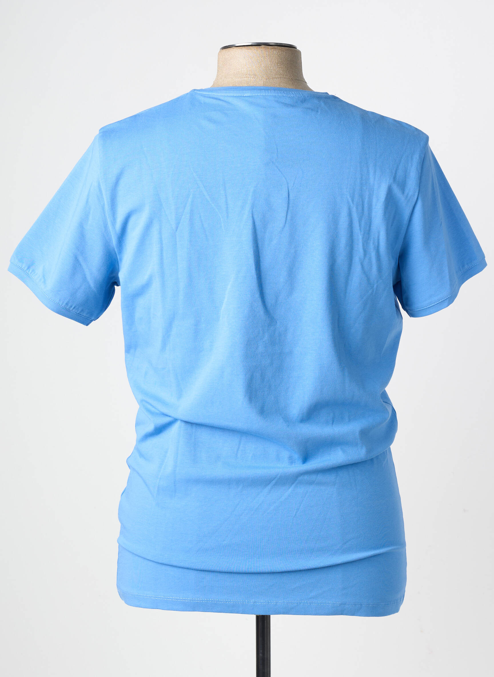 Tricou croială cambrată mâneci scurte albastru BENSON & CHERRY bărbat