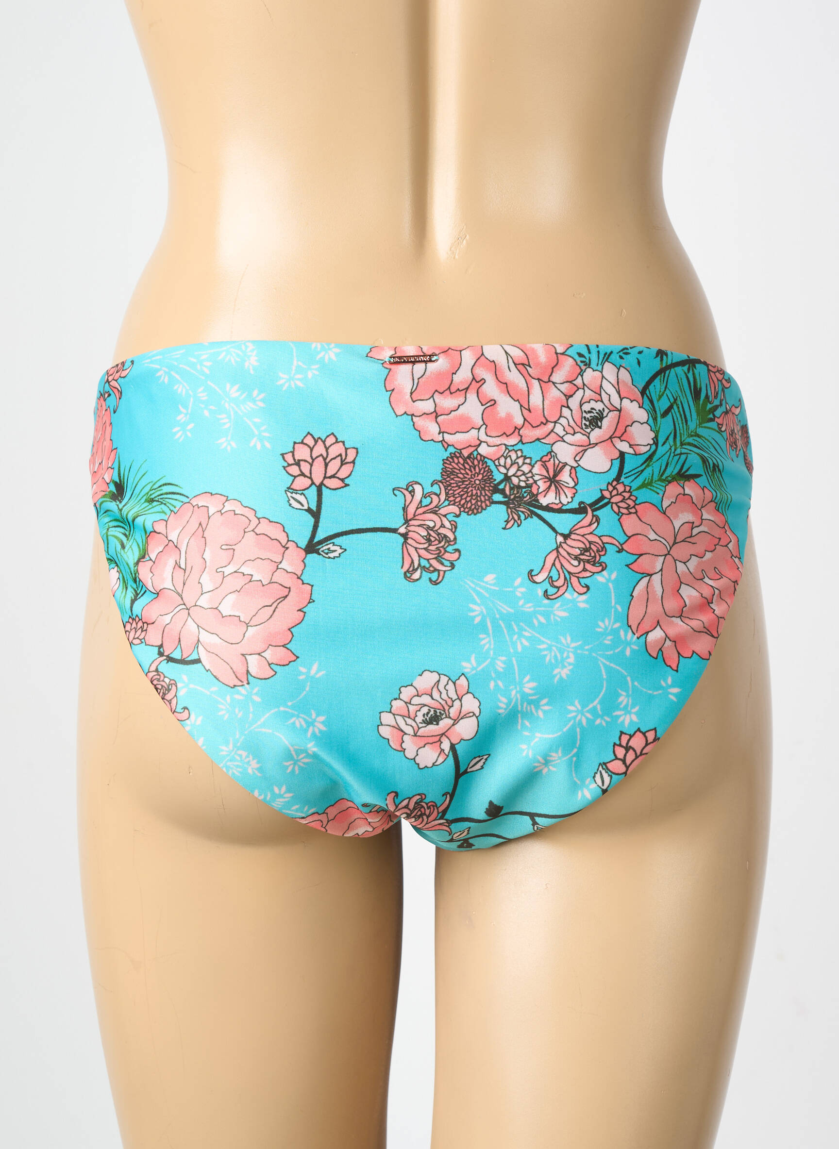 Chiloți de baie imprimeu floral chiloți albastru SUPERDRY femeie