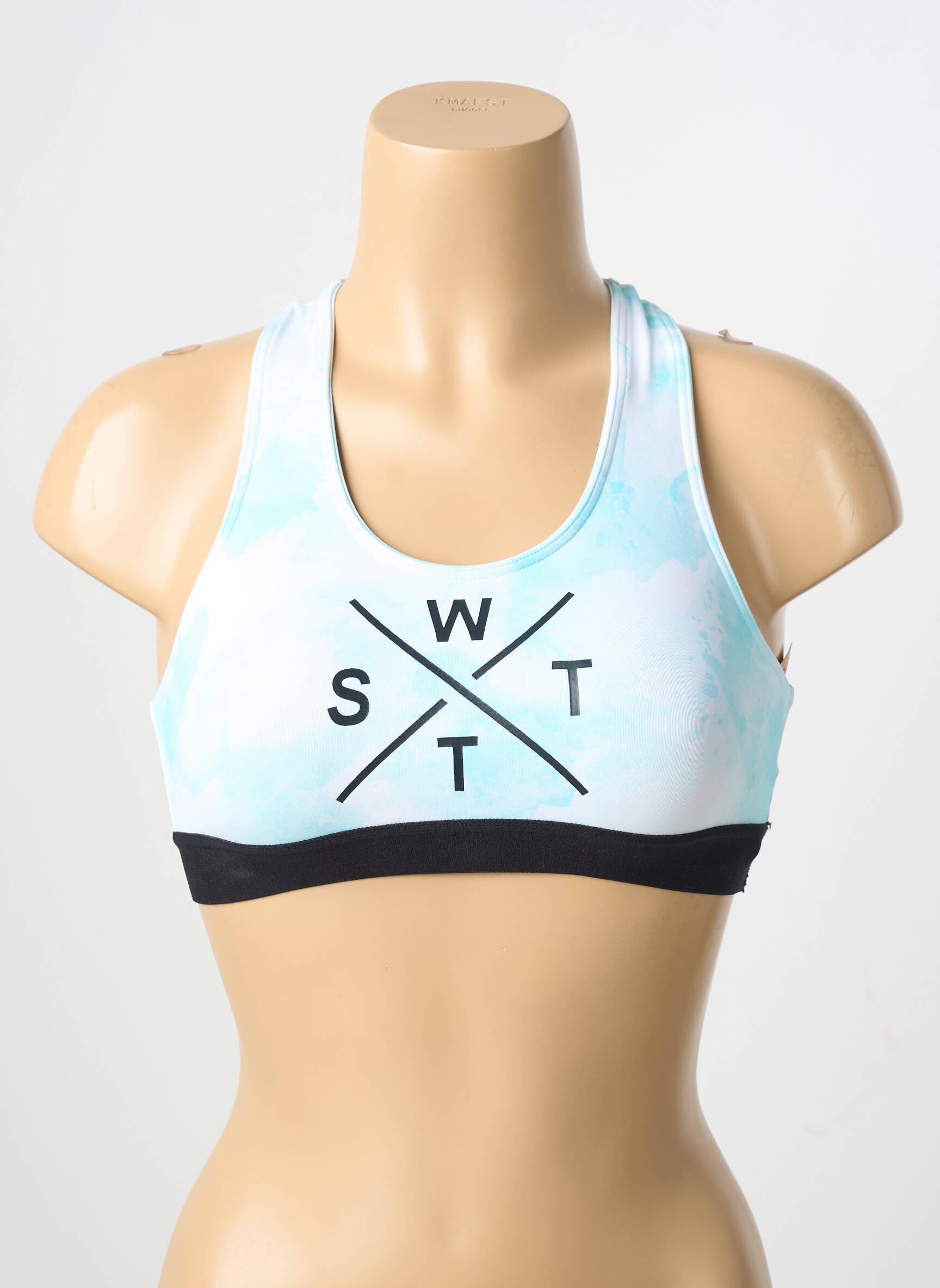 Sutien de costum de baie elasticitate sutiene albastru WATTS femeie