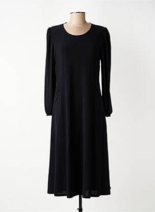 Rochie midi mâneci lungi mâneci lungi negru GEVANA femeie