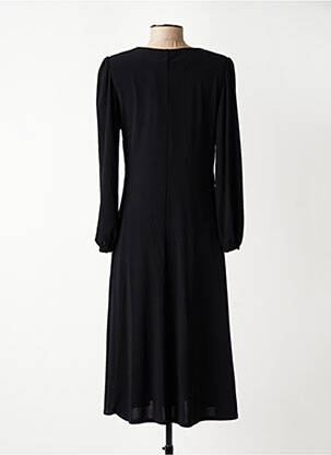 Rochie midi mâneci lungi mâneci lungi negru GEVANA femeie