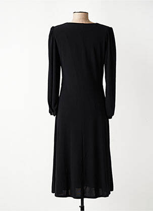 Rochie midi mâneci lungi mâneci lungi negru GEVANA femeie