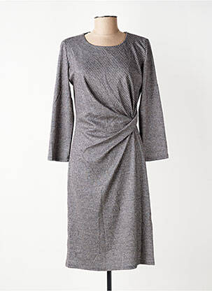 Rochie midi mâneci lungi mâneci lungi gri GEVANA femeie