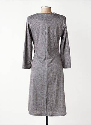 Rochie midi mâneci lungi mâneci lungi gri GEVANA femeie