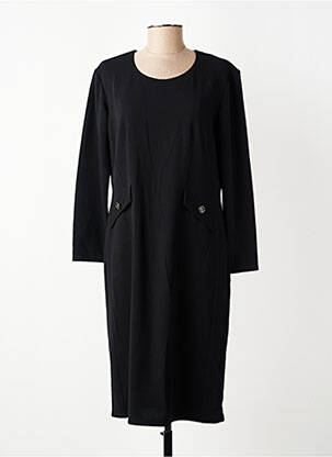 Rochie midi mâneci lungi mâneci lungi negru GEVANA femeie