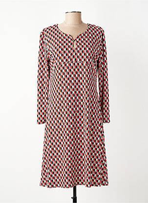 Rochie midi mâneci lungi mâneci lungi portocalie GEVANA femeie