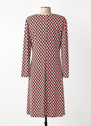 Rochie midi mâneci lungi mâneci lungi portocalie GEVANA femeie