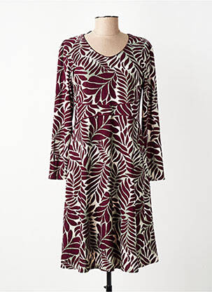 Rochie midi mâneci lungi mâneci lungi violet GEVANA femeie