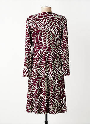 Rochie midi mâneci lungi mâneci lungi violet GEVANA femeie