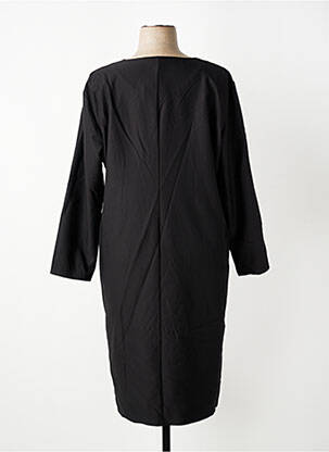 Rochie midi țesătură crep mâneci lungi negru GEVANA femeie