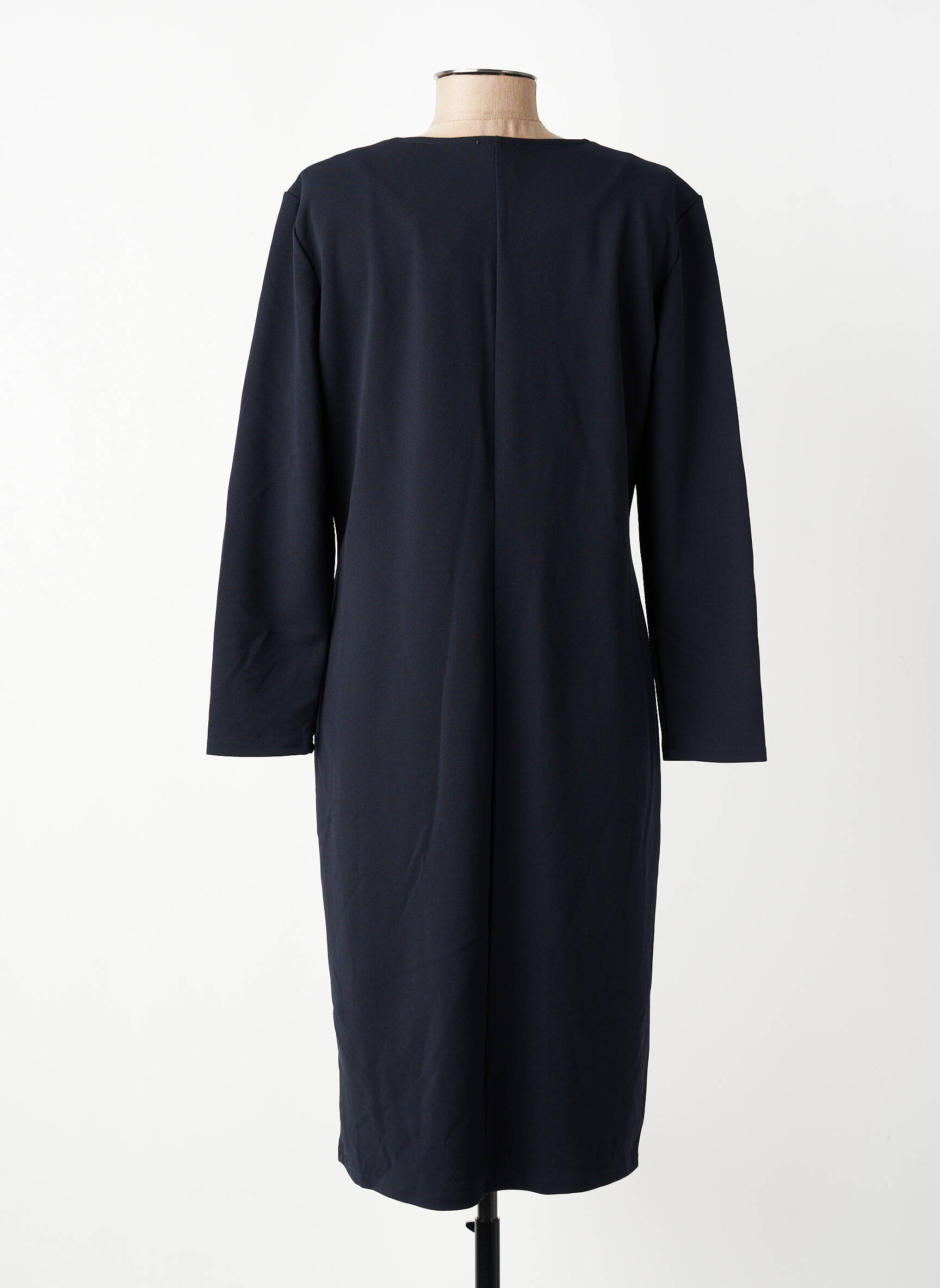 Rochie midi mâneci lungi mâneci lungi albastru GEVANA femeie